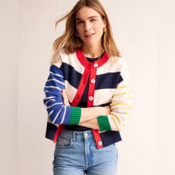 Boden Sweaters - BODEN Hotch Potch Cotton Cardigan